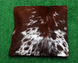 Dark Brown Cowhide Cushion Cover