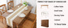 Burlap and Linen Macrame Table Runner with Tassels