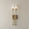 French Style Double Head Brass Wall Sconce Light