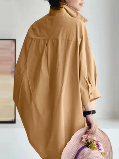 Oversized Leisure Daily Long Sleeve Shirt