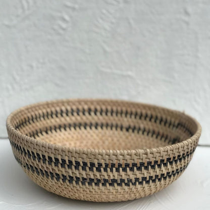 Woven Rattan Fruit Bowl Decorative Storage