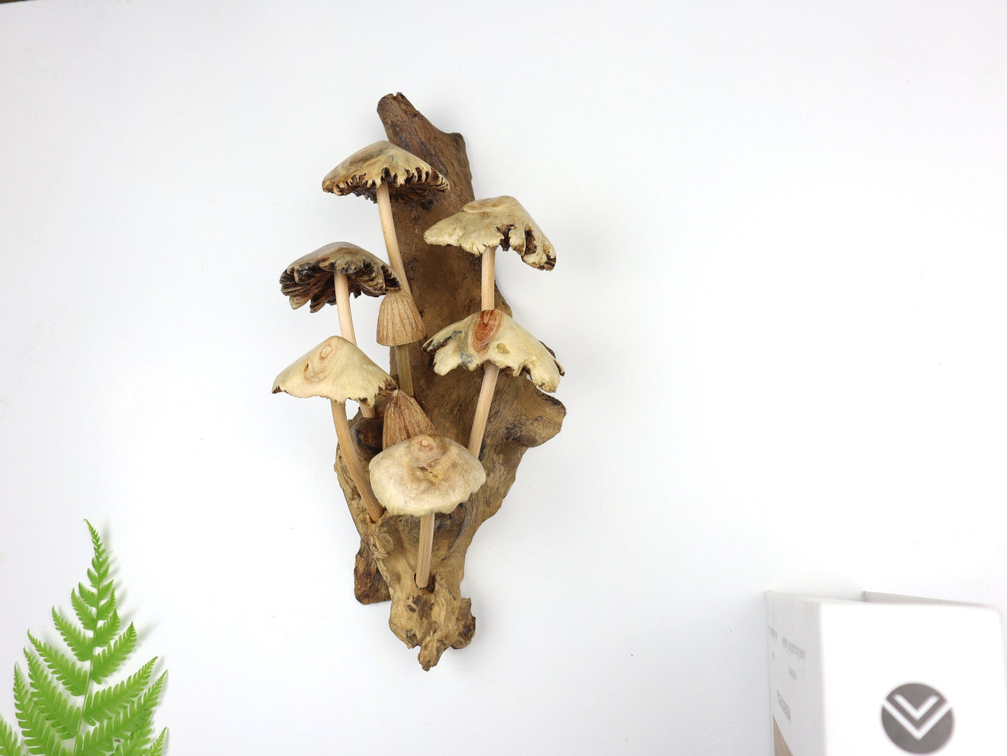 Handcrafted Wooden Mushroom Wall Decor