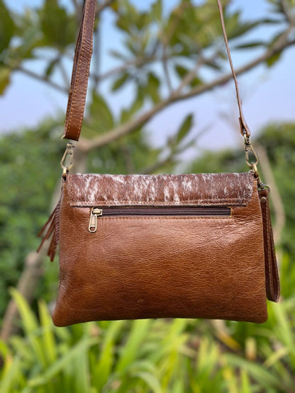 Exotic Cowhide Sling Bag