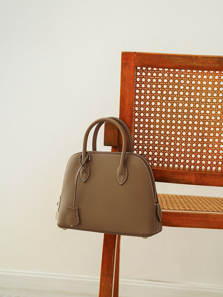 Women’s Genuine Leather Shoulder Bowling Bag