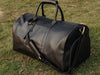 Genuine leather holdall luggage bag