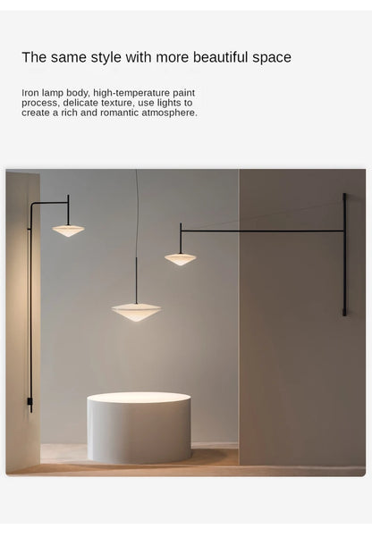 Nordic Adjustable Wall Lamp Minimalist With Frosted Glass Shade