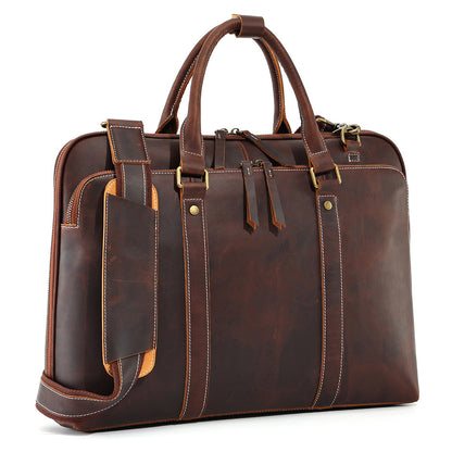 Men’s Leather Shoulder Bag Messenger Briefcase Laptop Bag