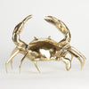 Handmade Crab Brass Figure Statue Decor