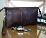 Real Genuine Leather Clutch Purse Wallet