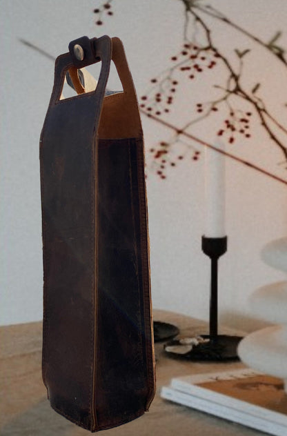 Leather Bottle Holder Wine