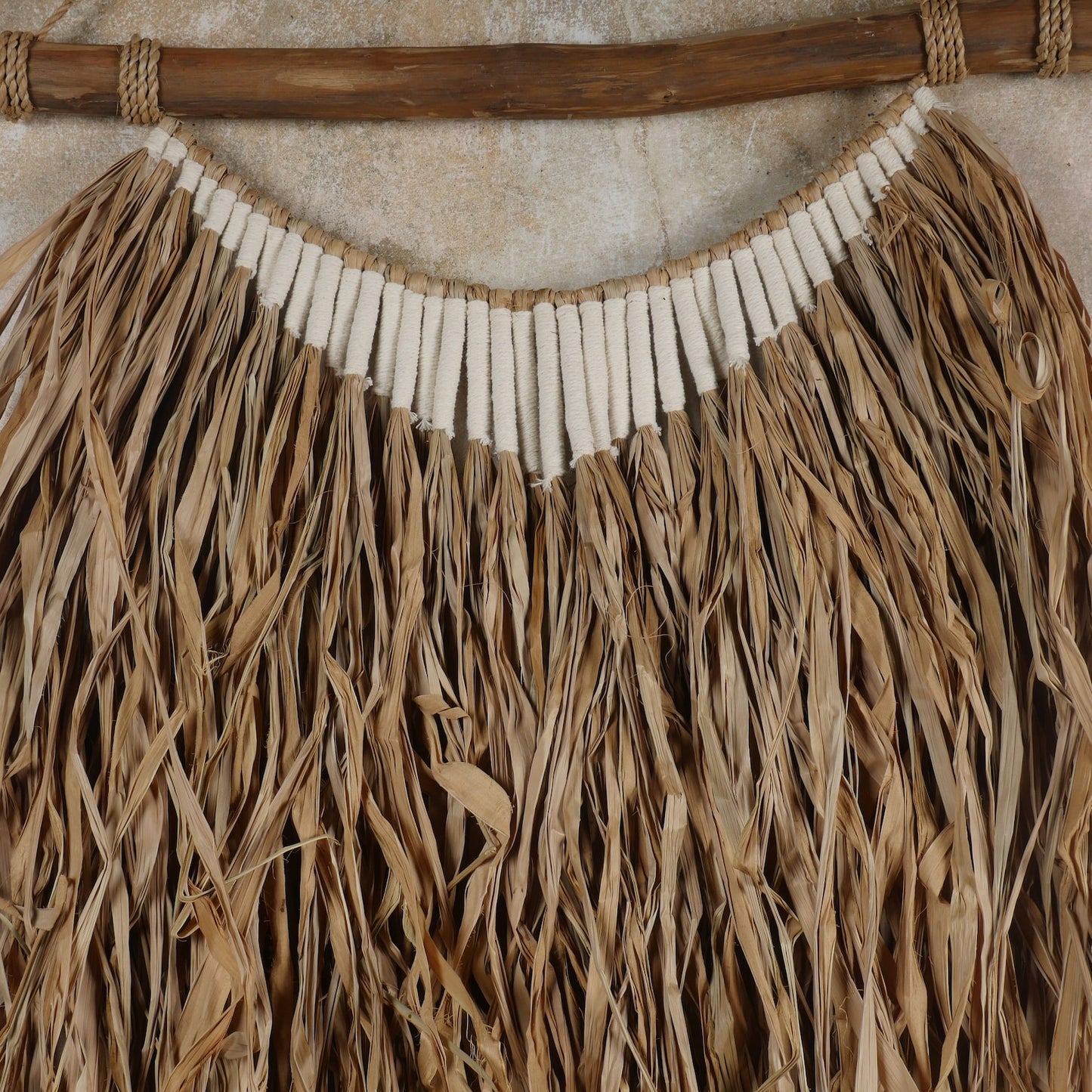 The Tali Putih Raffia And String Wall Hanging