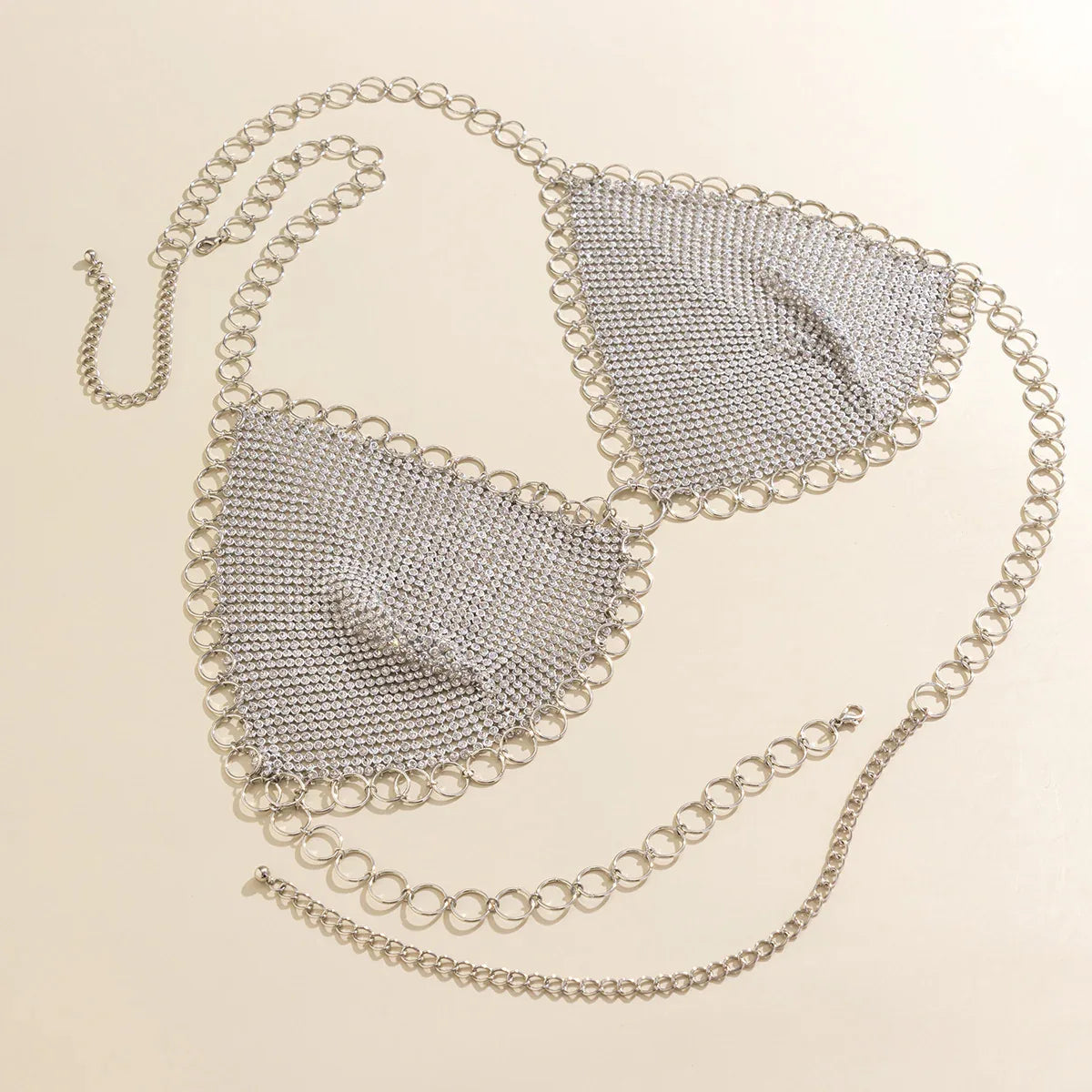 Gold Chainmail Festival Bra & Skirt Set 5