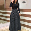 Boho Floral Long Sleeve Maxi Dress for Women