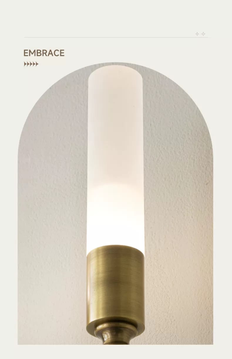 Modern Brass Wall Sconce Minimalist Copper Wall Lamp