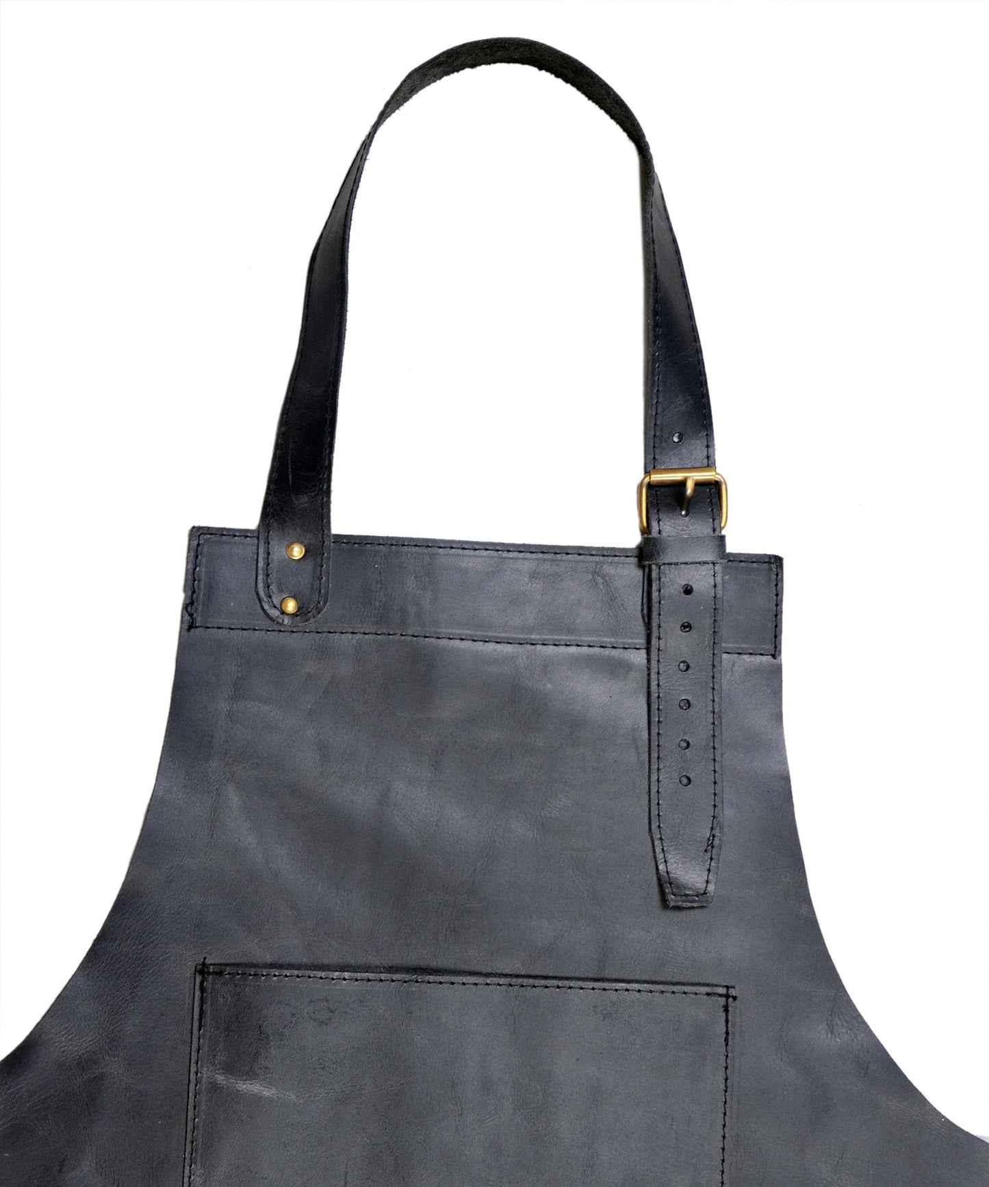 Genuine Leather Black Apron