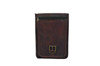Dark Leather Satchel Crossbody Bag