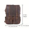 Genuine Leather Backpack Travel Crazy Horse Style