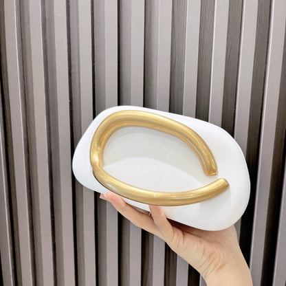 Women's Designer Handle Clutch Bag