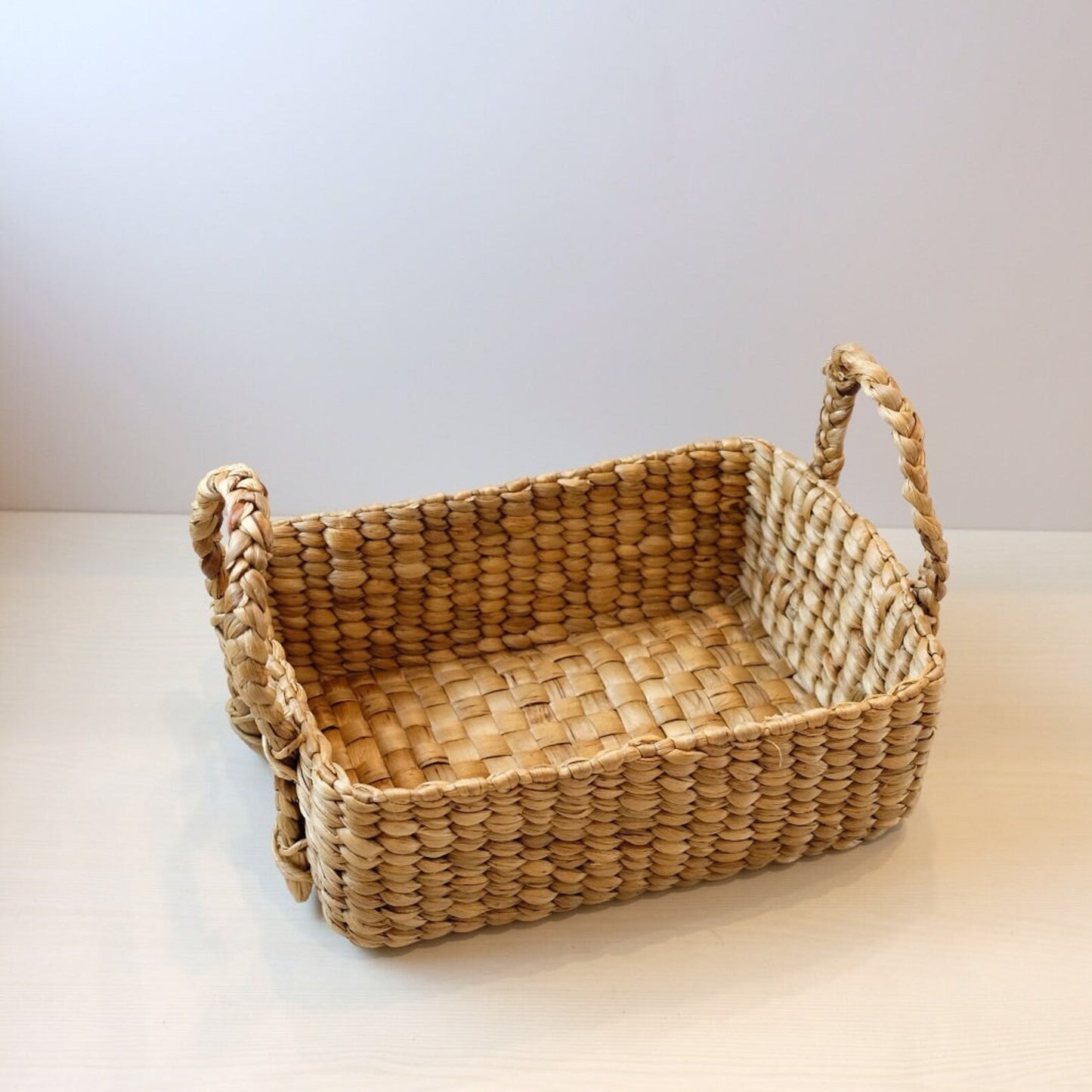 Natural Dried Water Hyacinth Rectangle basket