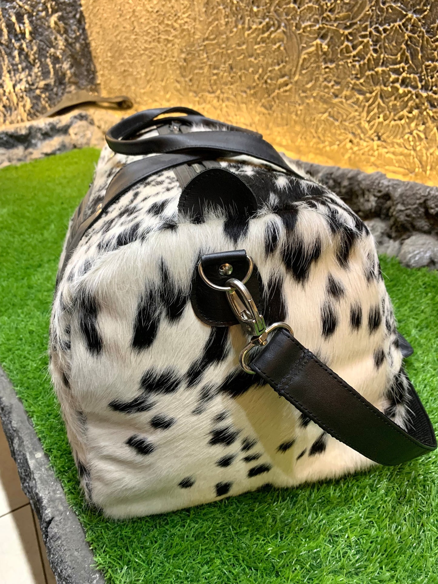 Genuine Cowhide Holdall Bag