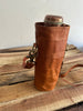 leather water bottle carrier