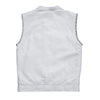 White leather vest for men