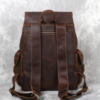 Genuine Cowhide Leather Travel Backpack