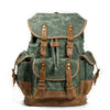 Vintage Canvas Backpack with Leather Trim for Everyday Travel 5