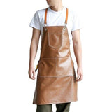 Brown Leather Apron BBQ Cooking