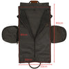 Leather Duffle Garment Bag with Shoe Pocket