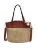 summer beach vacation straw crossbody bag