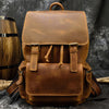 Retro Leather Backpack Laptop