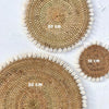 Round Woven Rattan Shell Placemats