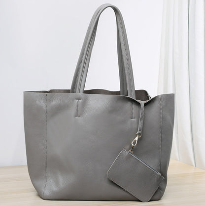 Women’s Large Leather Shoulder Tote Bag For Office
