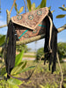 Real Leather Tooled Fringe Sling Pure