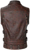 Men's Motorcycle Leather Vest