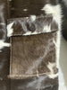 Hair On Cow Fur Jacket Brown Black White