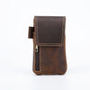 brown leather waist bags for men
