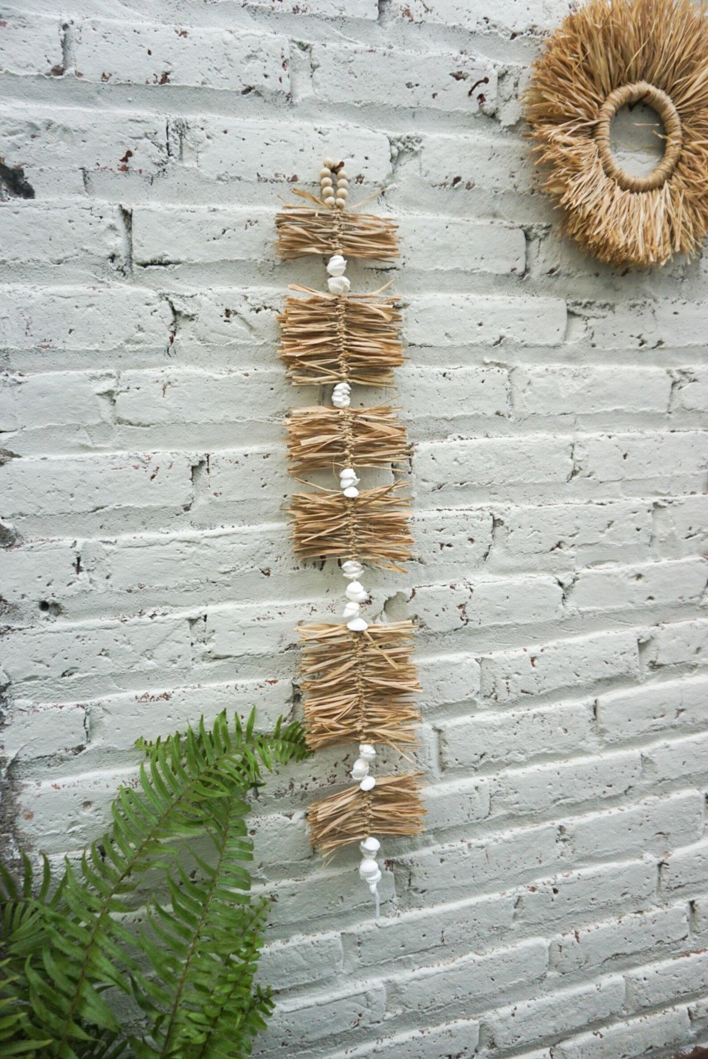 Mini Raffia Wall Hanging Sea Shell