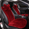 Genuine Sheepskin Car Seat Cover with Detachable Backrest and Headrest