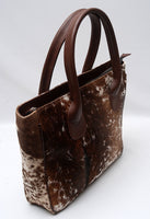 Exotic Speckled Cowhide Tote Bag