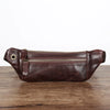 Men’s Cowhide Leather Crossbody Waist Bag