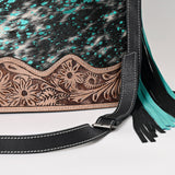 Real Cowhide Tooled Leather Bag