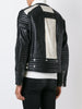 Genuine Leather Bi-colour Biker Jacket