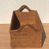 Natural Rattan Storage Basket With Handle