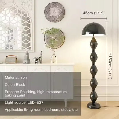 Cream Tall Macaron Mushroom Floor Lamp 4