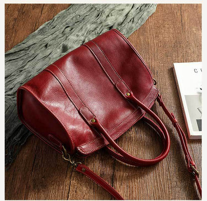 Handmade Genuine Leather Women Crossbody Handbag
