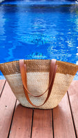Handwoven Natural Palm Leaf Handbag