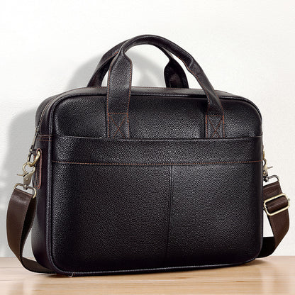 Genuine Leather Business  Office Bag for Men