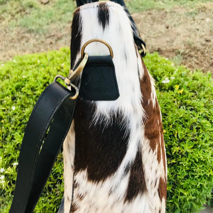 Large Cowhide Tote Crossbody Bag